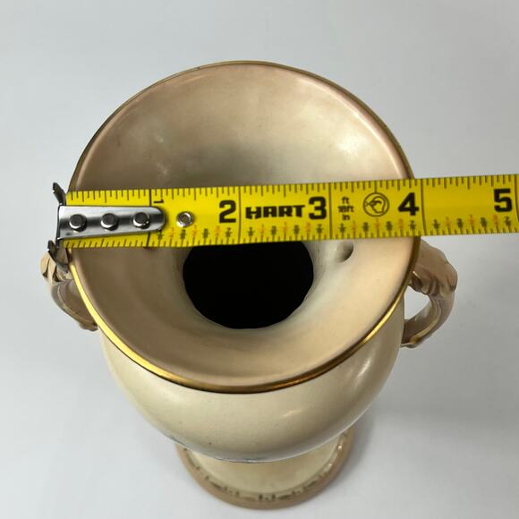 2 Tyndale Porcelain Vases Fine China Double Handle Hand Painted Floral Vintage - Picture 15 of 16